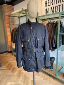 BELSTAFF MALENOTTI ERA BLACK TRIALMASTER WAX JACKET MENS MEDIUM