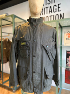 BARBOUR SMU INTERNATIONAL “SAGE” GREEN WAX JACKET