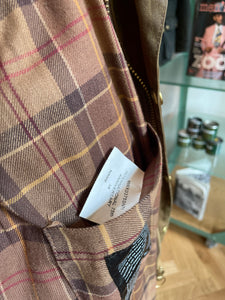 BARBOUR INTERNATIONAL “75th ANNIVERSARY” TAN BROWN WAX JACKET MENS MEDIUM (38)