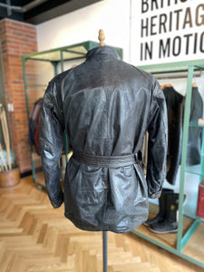 BELSTAFF ANTIQUE “PANTHER” TRIALMASTER BLACK LEATHER WAX JACKET