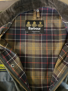BARBOUR SMU INTERNATIONAL “SAGE” GREEN WAX JACKET