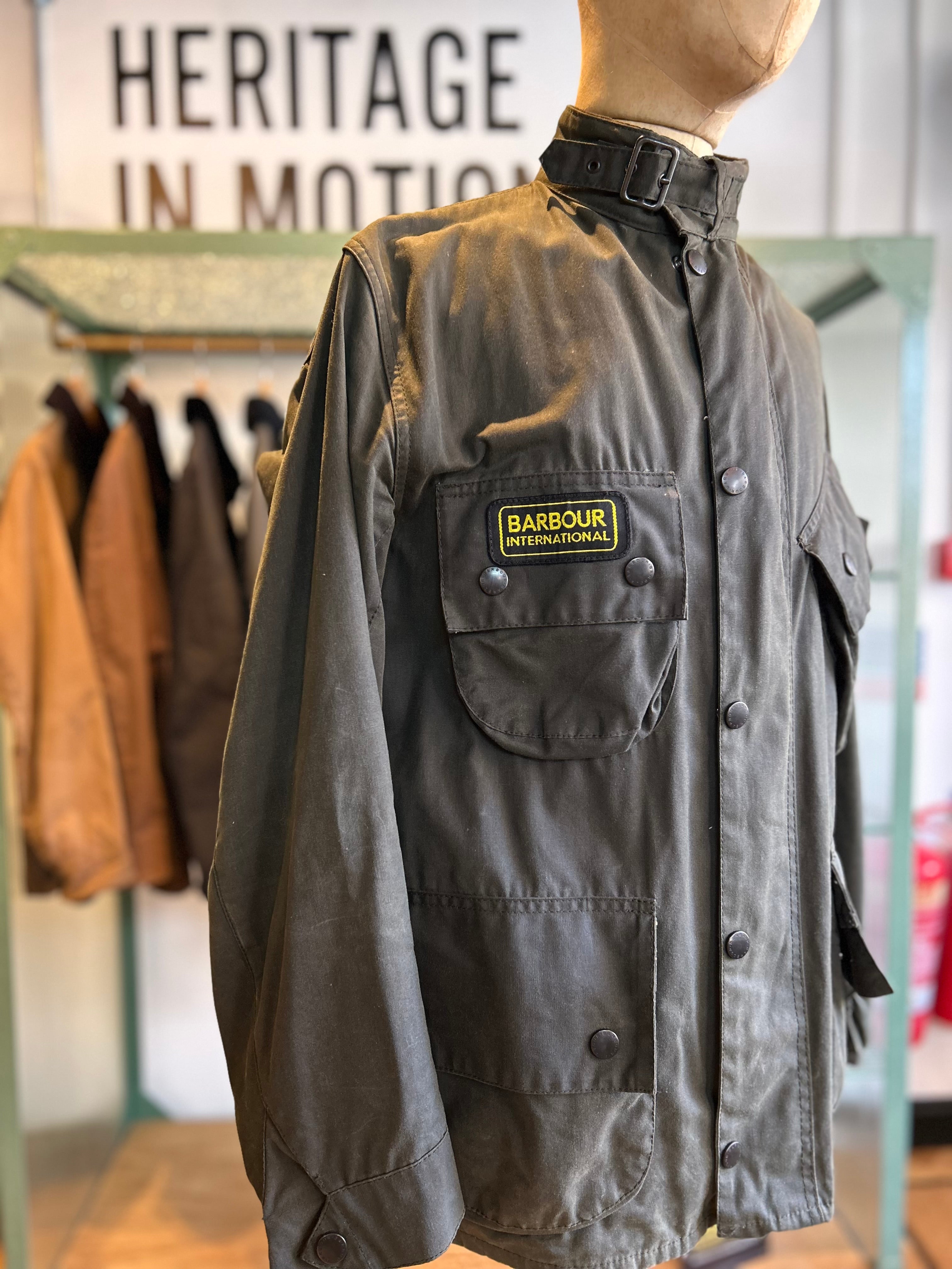 BARBOUR SMU INTERNATIONAL “SAGE” GREEN WAX JACKET