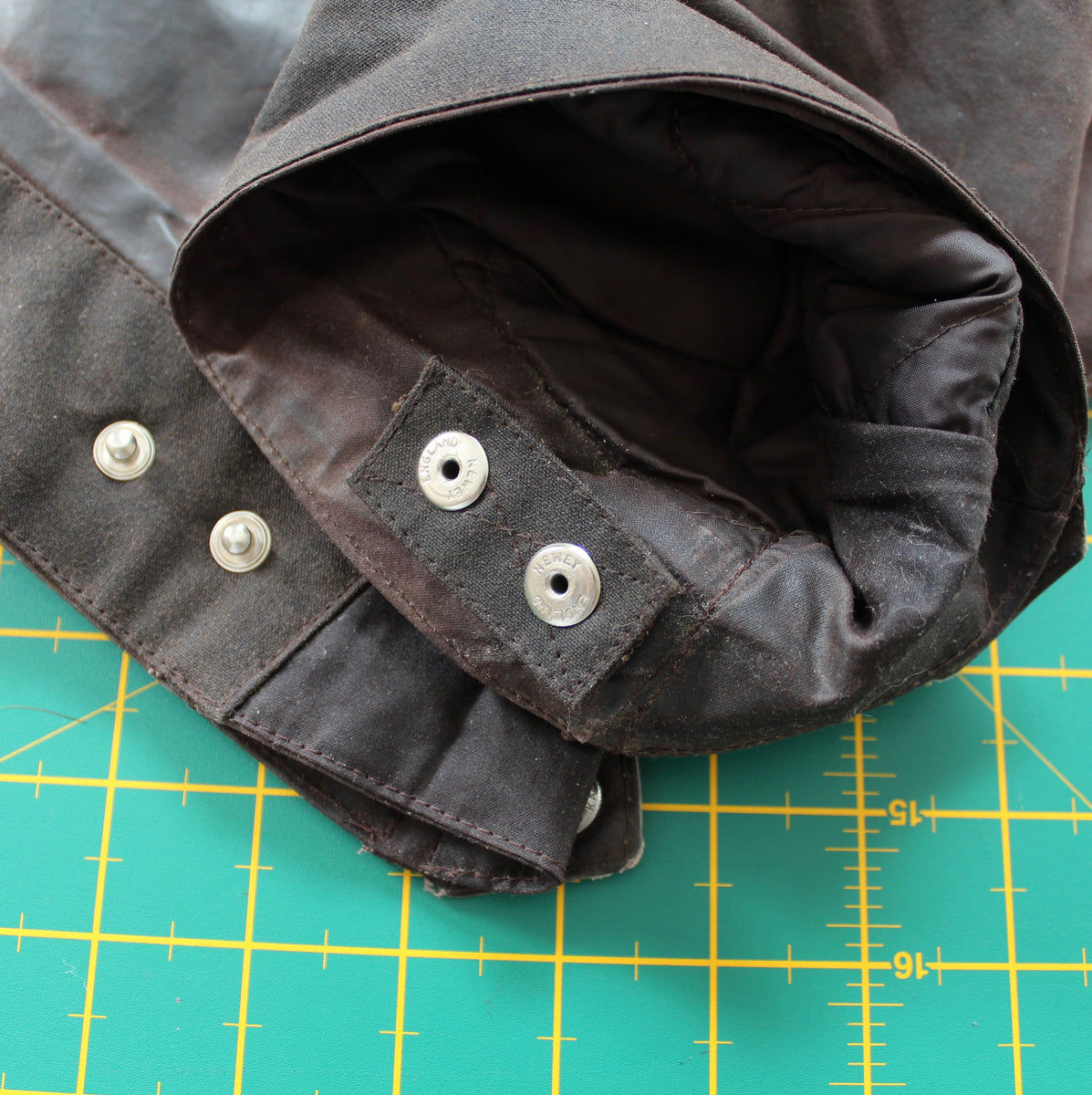International cuff repair - Full replacement – Oily Jack England Re-wax ...